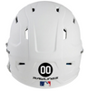 Baseball Softball Helmet Memorial Memorandum Black Circle Vinyl Decal - Customize Number & Color