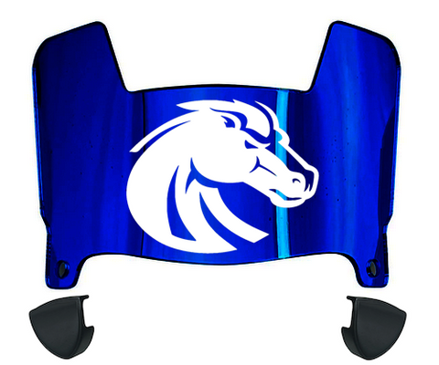 Boise State Broncos Mini Football Helmet Visor Shield w/ Clips - PICK VISOR & LOGO COLOR