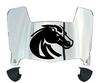 Boise State Broncos Mini Football Helmet Visor Shield w/ Clips - PICK VISOR & LOGO COLOR