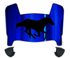 Boise State Broncos Mini Football Helmet Visor Shield w/ Clips - PICK VISOR & LOGO COLOR