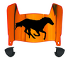 Boise State Broncos Mini Football Helmet Visor Shield w/ Clips - PICK VISOR & LOGO COLOR