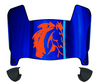 Boise State Broncos Mini Football Helmet Visor Shield w/ Clips - PICK VISOR & LOGO COLOR