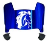 Boise State Broncos Mini Football Helmet Visor Shield w/ Clips - PICK VISOR & LOGO COLOR