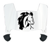 Boise State Broncos Mini Football Helmet Visor Shield w/ Clips - PICK VISOR & LOGO COLOR