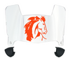 Boise State Broncos Mini Football Helmet Visor Shield w/ Clips - PICK VISOR & LOGO COLOR