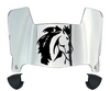 Boise State Broncos Mini Football Helmet Visor Shield w/ Clips - PICK VISOR & LOGO COLOR