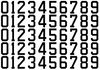 Boston Bruins Helmet Jersey Style Vinyl Number Decal Sheet Set of 50 #0-9 - Pick Color & Size
