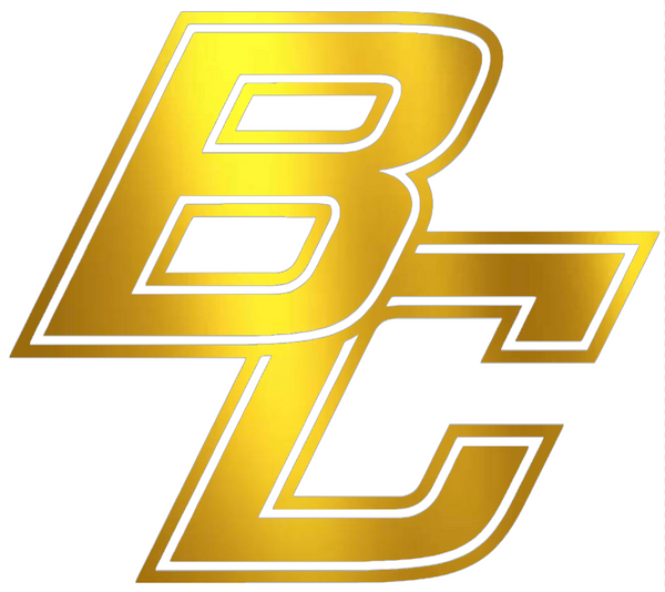 Boston College Eagles GOLD CHROME MIRROR BC Logo Premium DieCut Vinyl Decal PICK SIZE