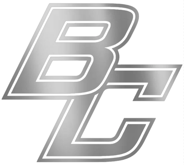 Boston College Eagles SILVER CHROME MIRROR BC Logo Premium DieCut Vinyl Decal PICK SIZE