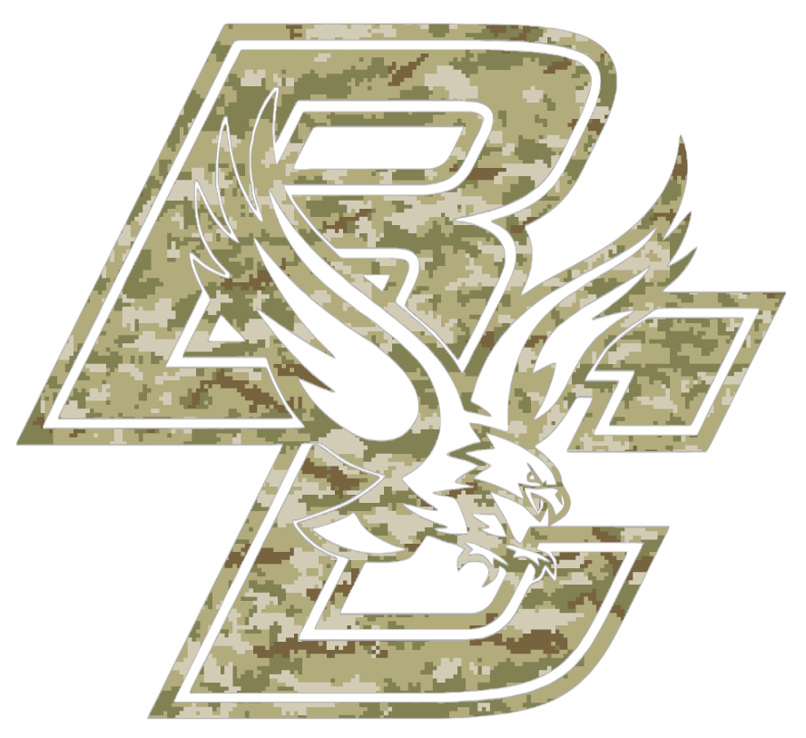 Boston College Eagles Team Logo Salute to Service Camouflage Camo Vinyl Decal PICK SIZE