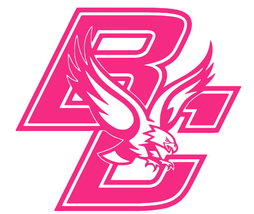 Boston College Eagles HOT PINK Team Logo Premium DieCut Vinyl Decal PICK SIZE