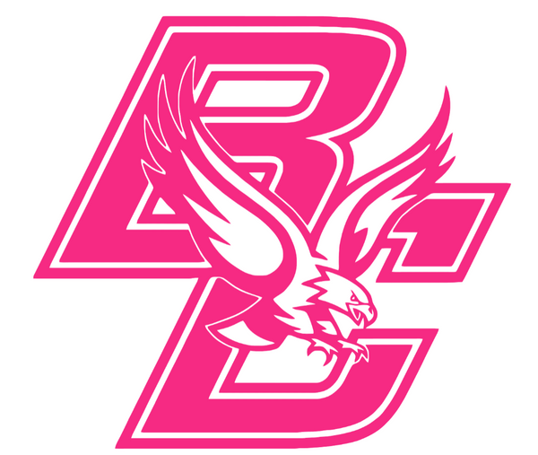 Boston College Eagles HOT PINK Team Logo Premium DieCut Vinyl Decal PICK SIZE