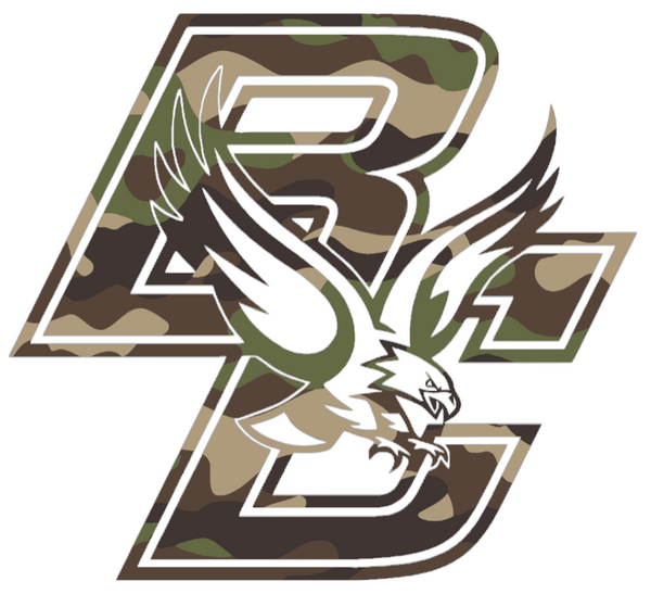 Boston College Eagles Woodland Camo Camouflage Team Logo Premium DieCut Vinyl Decal PICK SIZE