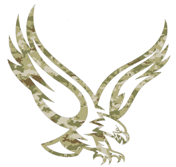 Boston College Eagles Mascot Logo Salute to Service Camouflage Camo Vinyl Decal PICK SIZE