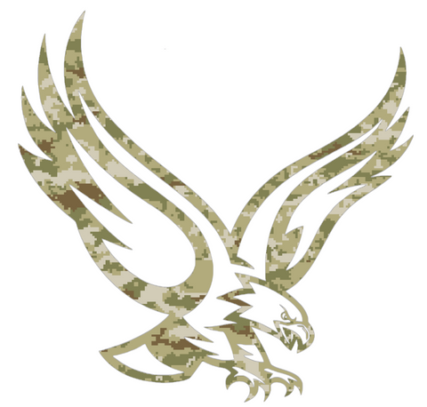 Boston College Eagles Mascot Logo Salute to Service Camouflage Camo Vinyl Decal PICK SIZE