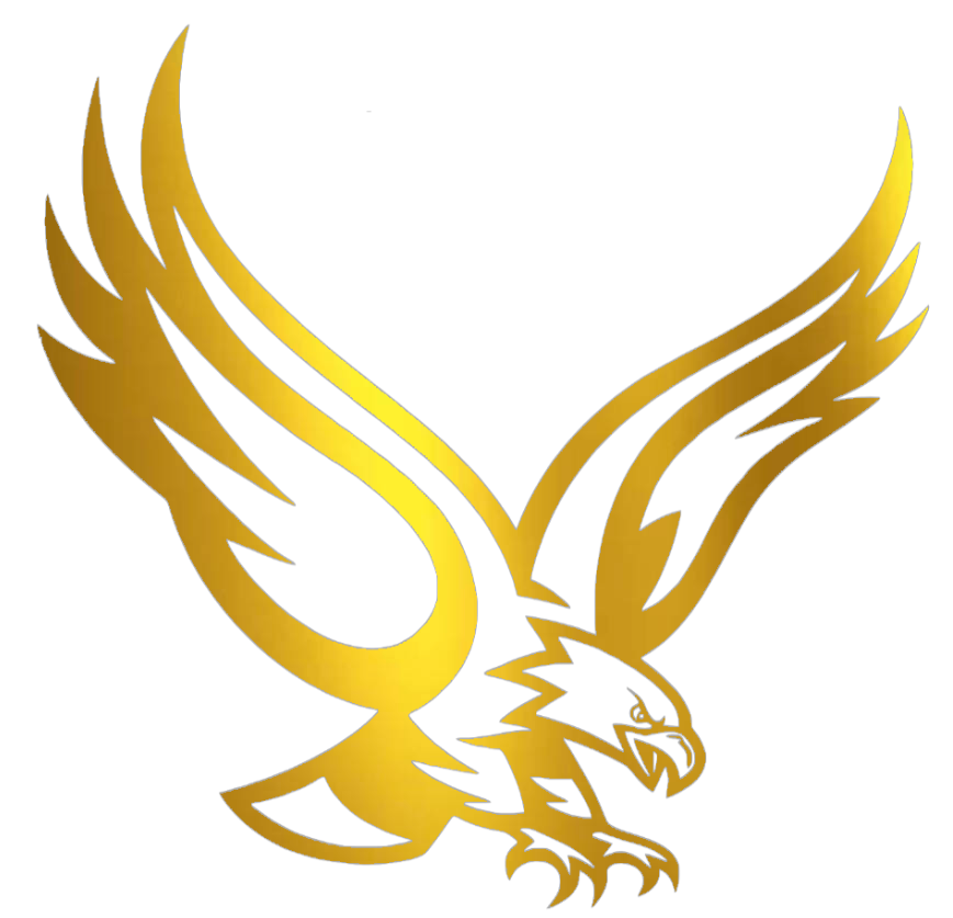 Boston College Eagles GOLD CHROME MIRROR Mascot Logo Premium DieCut Vinyl Decal PICK SIZE