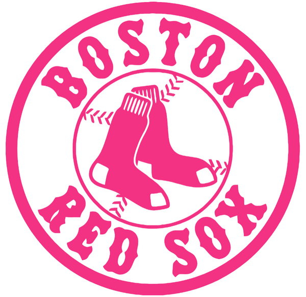 Boston Red Sox HOT PINK Alternate Logo Premium DieCut Vinyl Decal PICK SIZE