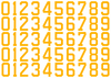 Boston Bruins Helmet Jersey Style Vinyl Number Decal Sheet Set of 50 #0-9 - Pick Color & Size