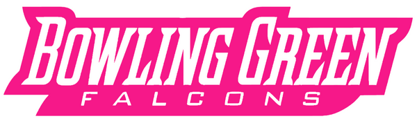 Bowling Green Falcons Hot Pink Team Name Logo Premium DieCut Vinyl Decal PICK SIZE
