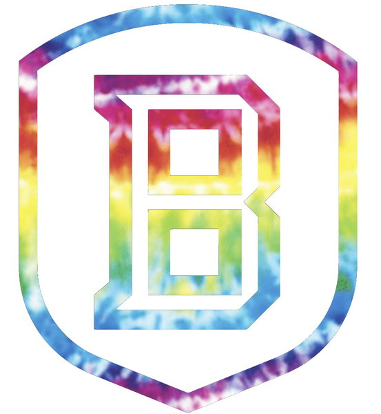 Bradley Braves Team Logo Crucial Catch Cancer Tie Dye Vinyl Decal PICK SIZE