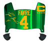 Brett Favre Green Bay Packers Mini Football Helmet Visor w/ Clips - PICK COLOR