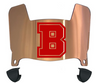 Brown Bears Mini Football Helmet Visor Shield w/ Clips - PICK VISOR & LOGO COLOR