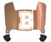 Brown Bears Mini Football Helmet Visor Shield w/ Clips - PICK VISOR & LOGO COLOR