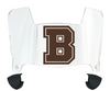 Brown Bears Mini Football Helmet Visor Shield w/ Clips - PICK VISOR & LOGO COLOR