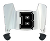 Brown Bears Mini Football Helmet Visor Shield w/ Clips - PICK VISOR & LOGO COLOR