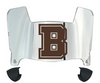 Brown Bears Mini Football Helmet Visor Shield w/ Clips - PICK VISOR & LOGO COLOR