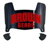 Brown Bears Mini Football Helmet Visor Shield w/ Clips - PICK VISOR & LOGO COLOR