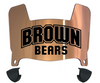 Brown Bears Mini Football Helmet Visor Shield w/ Clips - PICK VISOR & LOGO COLOR