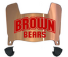 Brown Bears Mini Football Helmet Visor Shield w/ Clips - PICK VISOR & LOGO COLOR