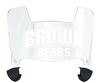 Brown Bears Mini Football Helmet Visor Shield w/ Clips - PICK VISOR & LOGO COLOR