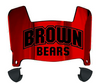 Brown Bears Mini Football Helmet Visor Shield w/ Clips - PICK VISOR & LOGO COLOR