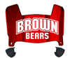Brown Bears Mini Football Helmet Visor Shield w/ Clips - PICK VISOR & LOGO COLOR