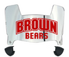 Brown Bears Mini Football Helmet Visor Shield w/ Clips - PICK VISOR & LOGO COLOR