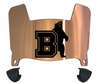 Brown Bears Mini Football Helmet Visor Shield w/ Clips - PICK VISOR & LOGO COLOR