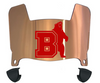 Brown Bears Mini Football Helmet Visor Shield w/ Clips - PICK VISOR & LOGO COLOR