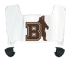 Brown Bears Mini Football Helmet Visor Shield w/ Clips - PICK VISOR & LOGO COLOR