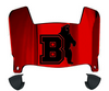 Brown Bears Mini Football Helmet Visor Shield w/ Clips - PICK VISOR & LOGO COLOR