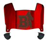 Brown Bears Mini Football Helmet Visor Shield w/ Clips - PICK VISOR & LOGO COLOR