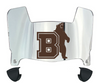 Brown Bears Mini Football Helmet Visor Shield w/ Clips - PICK VISOR & LOGO COLOR