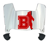 Brown Bears Mini Football Helmet Visor Shield w/ Clips - PICK VISOR & LOGO COLOR