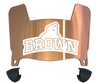 Brown Bears Mini Football Helmet Visor Shield w/ Clips - PICK VISOR & LOGO COLOR