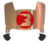 Brown Bears Mini Football Helmet Visor Shield w/ Clips - PICK VISOR & LOGO COLOR