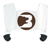 Brown Bears Mini Football Helmet Visor Shield w/ Clips - PICK VISOR & LOGO COLOR