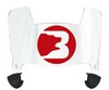 Brown Bears Mini Football Helmet Visor Shield w/ Clips - PICK VISOR & LOGO COLOR