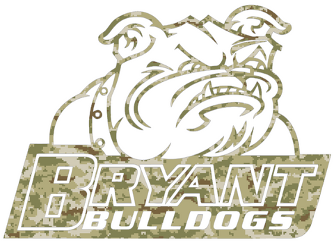 Bryant Bulldogs Alternate Logo Salute to Service Camouflage Camo Vinyl Decal PICK SIZE