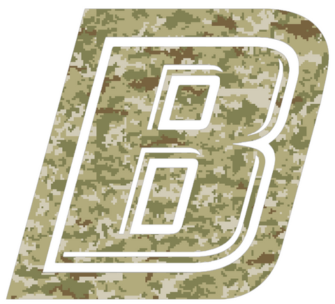 Bryant Bulldogs B Logo Salute to Service Camouflage Camo Vinyl Decal PICK SIZE